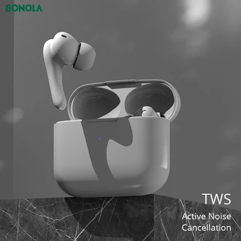 Bonola True Active Noise Cancellation Bluetooth Earphone TWS ANC Intelligent HiFi Wireless Earphone For Apple/Xiaomi/Huawei/S20 
Bonola True Active Noise Cancellation Bluetooth Earphone TWS ANC Intelligent HiFi Wireless Earphone For Apple/Xiaomi/Huawei/S20