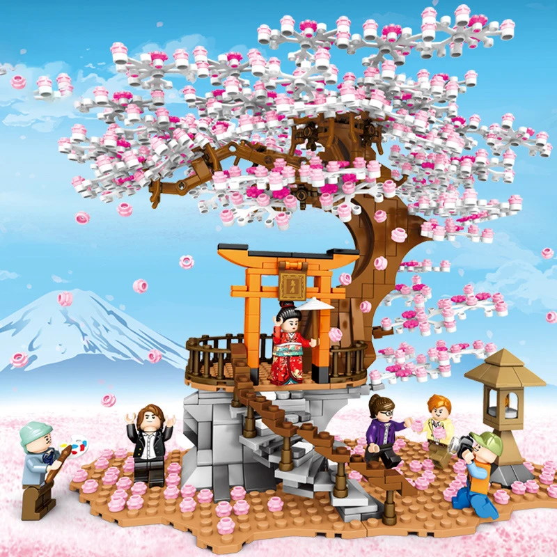 1167pcs Citys Creator Series Cartoon Creative Street View Cherry Blossom Brick Bricks Compatible With Legoices Children's Toys
1167pcs Citys Creator Series Cartoon Creative Street View Cherry Blossom Brick Bricks Compatible With Legoices Children's Toys