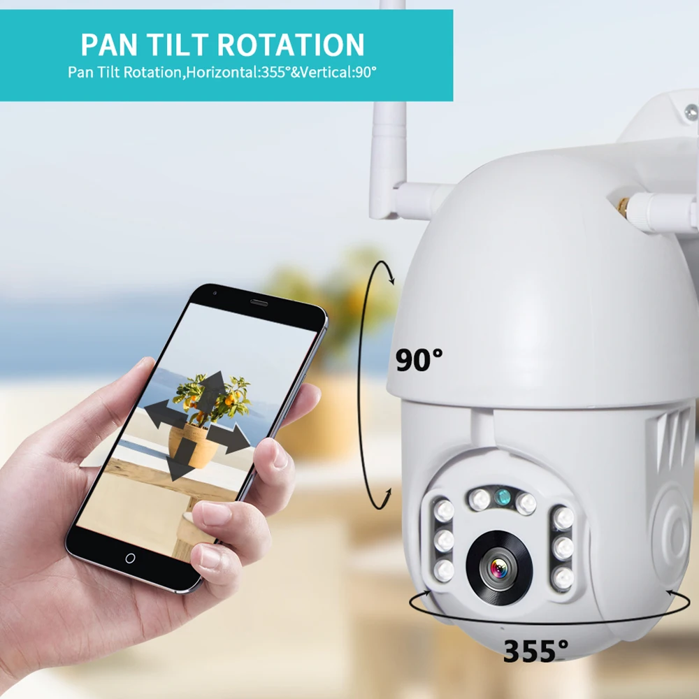 1080P IP Camera WiFi Wireless Auto tracking PTZ Speed Dome Camera Outdoor CCTV Security Surveillance Waterproof Camera
1080P IP Camera WiFi Wireless Auto tracking PTZ Speed Dome Camera Outdoor CCTV Security Surveillance Waterproof Camera