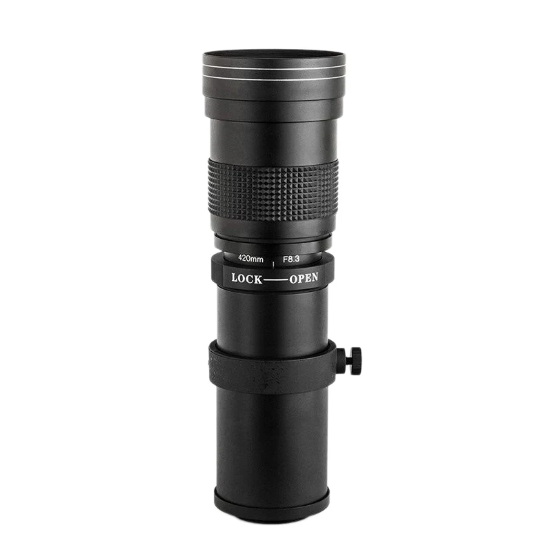 AAAE Top-Telephoto Lens 420-800mm Zoom Lens with Adapter Ring for Canon EOS 1300D 1100D 750D 650D 200D 77D 80D
AAAE Top-Telephoto Lens 420-800mm Zoom Lens with Adapter Ring for Canon EOS 1300D 1100D 750D 650D 200D 77D 80D