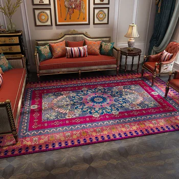 Turkish Persian Carpet Living Room Retro Rose Purple Geometric Carpet Ethnic Style Bedroom Bedside Area Rug Kitchen Floor Mats
Turkish Persian Carpet Living Room Retro Rose Purple Geometric Carpet Ethnic Style Bedroom Bedside Area Rug Kitchen Floor Mats