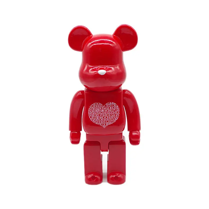 Creativity Bear Brick Be Toy Street Style 400% @r Red Heart PCV Action Figure Collection Chiaki Fujimoto Gift Decoration For Kid
Creativity Bear Brick Be Toy Street Style 400% @r Red Heart PCV Action Figure Collection Chiaki Fujimoto Gift Decoration For Kid