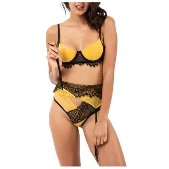 Women Underwear Set Bra Set Lace Floral Underwear Underwire Bra Set Briefs Lingerie Set Garter кружевное белье #2M09
Women Underwear Set Bra Set Lace Floral Underwear Underwire Bra Set Briefs Lingerie Set Garter кружевное белье #2M09