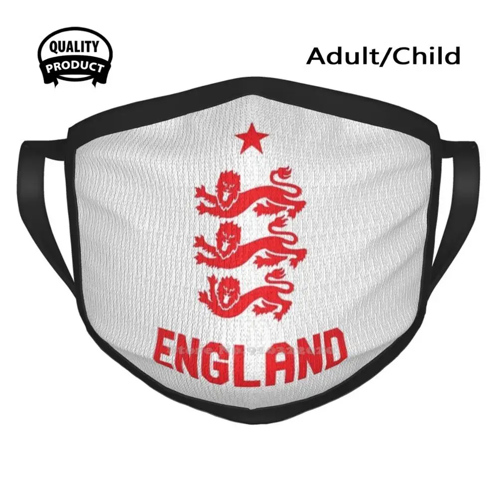 

England Cotton Breathable Soft Warm Mouth Mask England England National Team English English Football English Soccer The Three