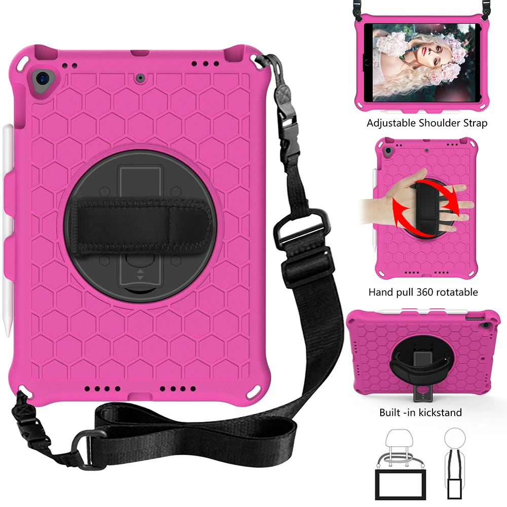 Hard Case for iPad 10.2inch Air 10.5 Pro 10.5 Kickstand Multi Protection Tablet Cover with Shoulder Strap
Hard Case for iPad 10.2inch Air 10.5 Pro 10.5 Kickstand Multi Protection Tablet Cover with Shoulder Strap