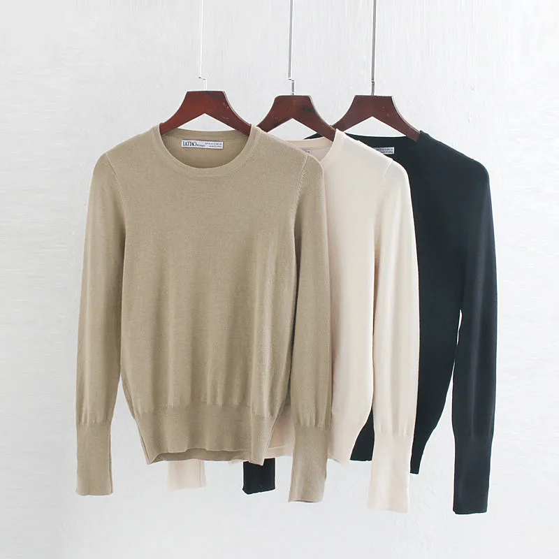 Spring Women Sweaters and Pullovers Casual Knitted Tops O-Neck Solid Soft Knit Sweater Korean Jumper Knitted Sweater Women
Spring Women Sweaters and Pullovers Casual Knitted Tops O-Neck Solid Soft Knit Sweater Korean Jumper Knitted Sweater Women