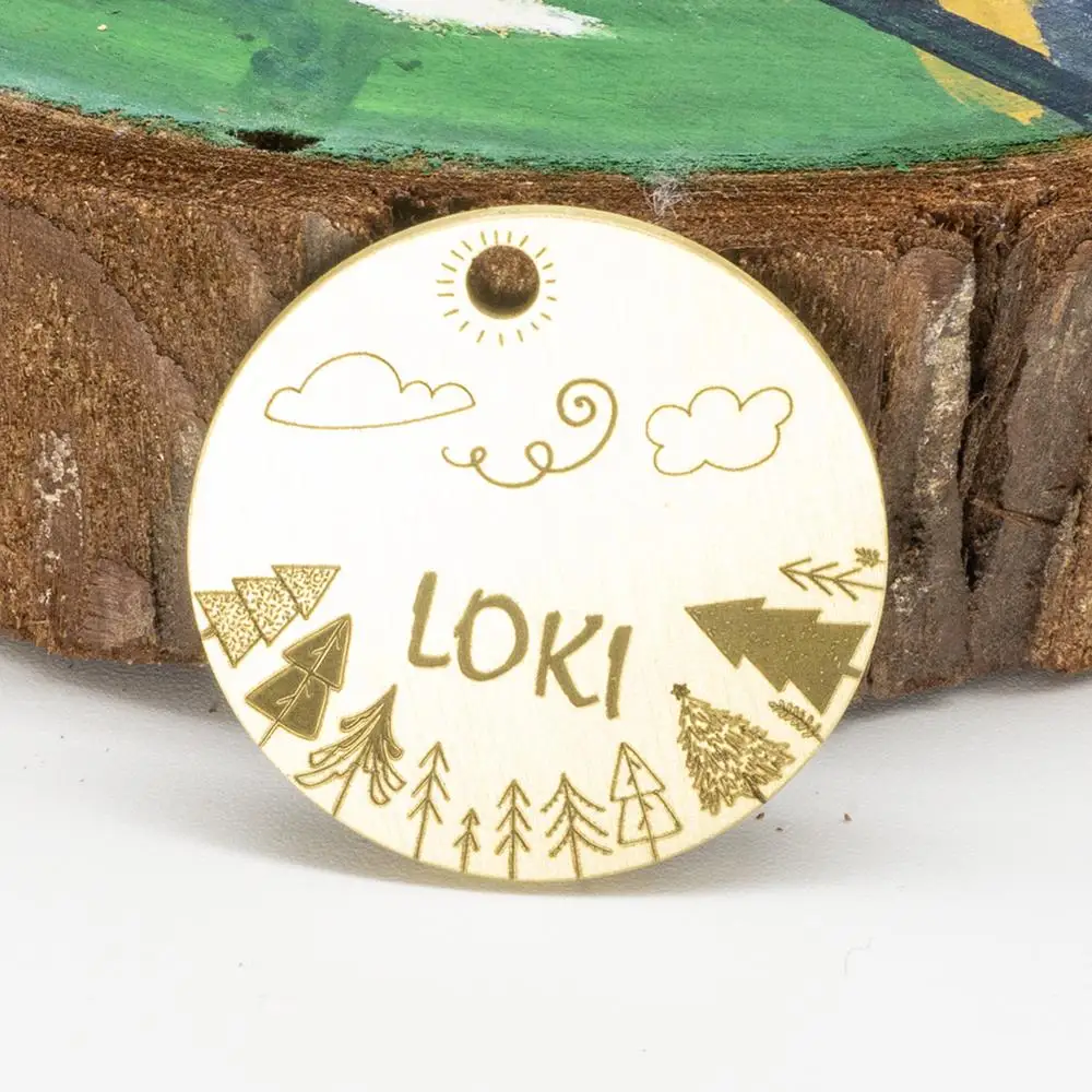 Brass Custom Dog Tag Day&Night Nameplate for Pets Original Design Tags for Dogs Puppies Cats Kitten Pet Products Accessories
Brass Custom Dog Tag Day&Night Nameplate for Pets Original Design Tags for Dogs Puppies Cats Kitten Pet Products Accessories