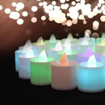 Romantic Multicolor LED Simulation Candle Light Battery Powered Lamp Home Decor
Romantic Multicolor LED Simulation Candle Light Battery Powered Lamp Home Decor