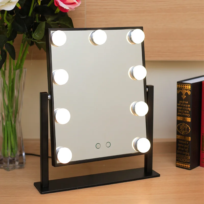 Touch LED Make UP Mirror Standing vanity hollywood lighted Table mirror Metal Rotate 9 Dimmers Lamps maquillage princess espejo
Touch LED Make UP Mirror Standing vanity hollywood lighted Table mirror Metal Rotate 9 Dimmers Lamps maquillage princess espejo