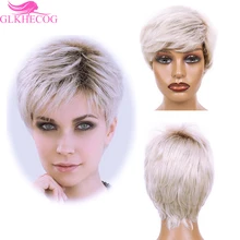 Short Ombre Brown Light Blonde White Short Wigs With Bangs For Woman Synthetic Wig Afro Daily Party Cosplay Wig High-Temperature
Short Ombre Brown Light Blonde White Short Wigs With Bangs For Woman Synthetic Wig Afro Daily Party Cosplay Wig High-Temperature