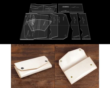 1Set Long Wallet Acrylic Template Leather Stencil Pattern DIY Leather Craft Tools Cutting Model for Lady Long Purse
1Set Long Wallet Acrylic Template Leather Stencil Pattern DIY Leather Craft Tools Cutting Model for Lady Long Purse