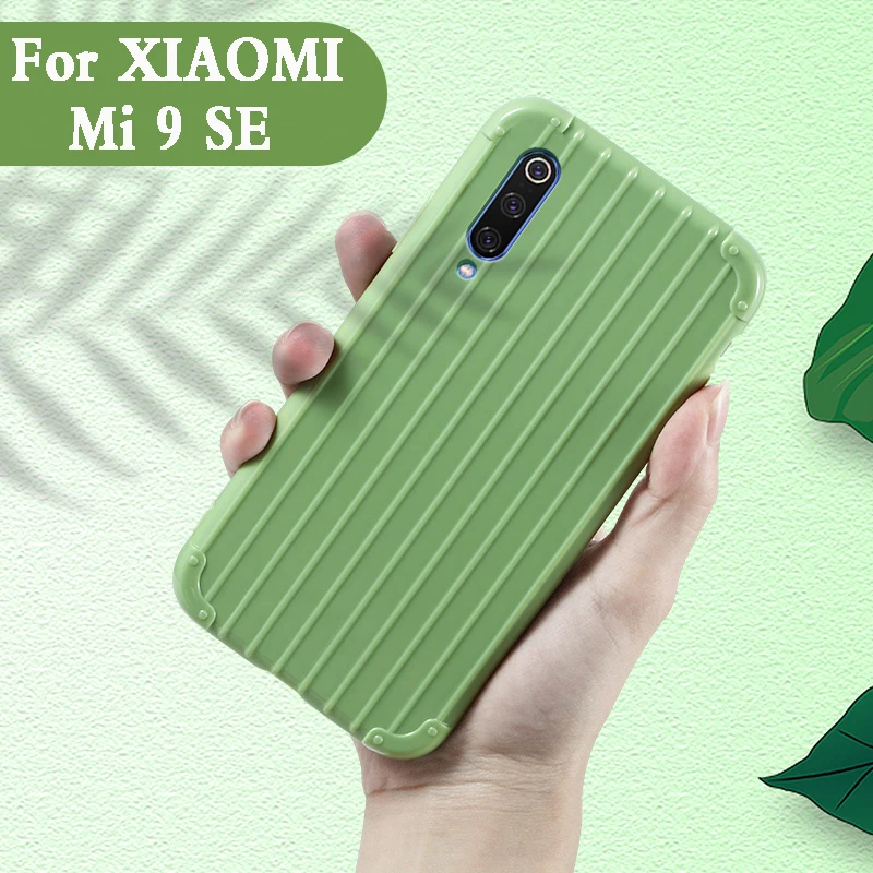 Роскошный чемодан для xiaomi mi 9 se чехол Модный милый в багажник из ТПУ силиконовая