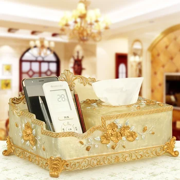 European style resin garden tissue box creative paper remote control storage box household tissue container storage organizer
European style resin garden tissue box creative paper remote control storage box household tissue container storage organizer
