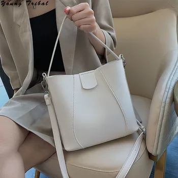 Bucket Bag Women's Pu Leather Shoulder Messenger Bags Casual Solid Tote Bag Shoulder Strap Female Luxury Cross Body Ladies 2020
Bucket Bag Women's Pu Leather Shoulder Messenger Bags Casual Solid Tote Bag Shoulder Strap Female Luxury Cross Body Ladies 2020