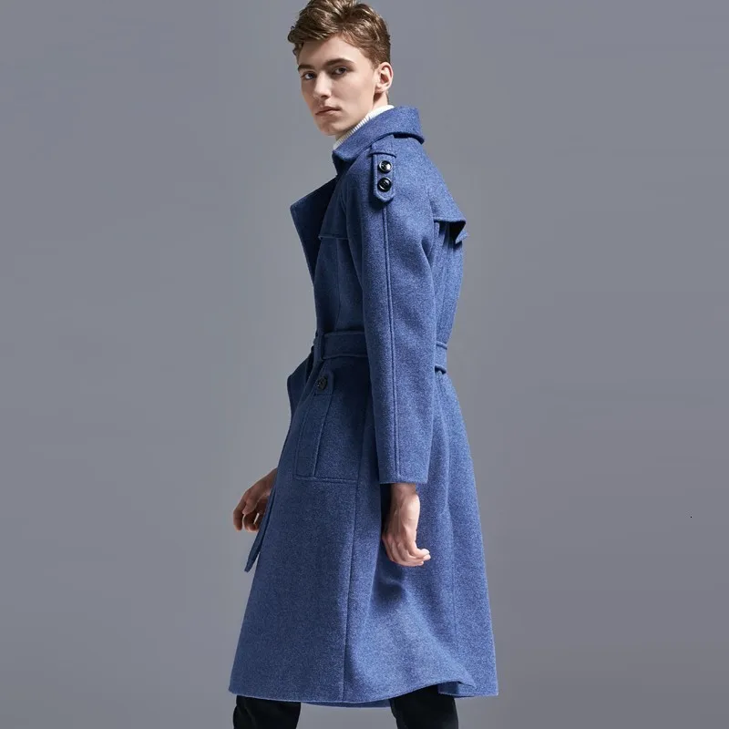 New Fashion Mens Woolen Long Trench Coat Wool Blends Sobretudo Sashes Slim Overcoat 6XL Military Double Breasted Maxi Long Coats
New Fashion Mens Woolen Long Trench Coat Wool Blends Sobretudo Sashes Slim Overcoat 6XL Military Double Breasted Maxi Long Coats