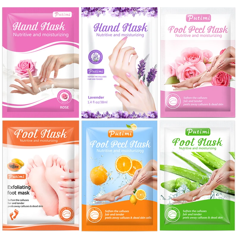 PUTIMI 2/3pair Exfoliating Hand Mask Moisturizing Spa Gloves Whitening Hand Cream Nourish Foot Peeling Mask Socks for Pedicure
PUTIMI 2/3pair Exfoliating Hand Mask Moisturizing Spa Gloves Whitening Hand Cream Nourish Foot Peeling Mask Socks for Pedicure