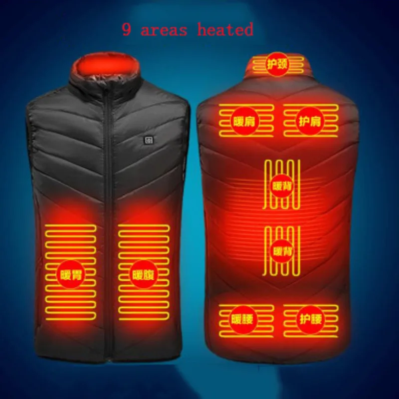 Heating Vest Jacket Coat Men 9 Areas Heated Large Size Heated Vest Adjustable Usb Charging Heated Clothing Warmer Clothes 2020
Heating Vest Jacket Coat Men 9 Areas Heated Large Size Heated Vest Adjustable Usb Charging Heated Clothing Warmer Clothes 2020