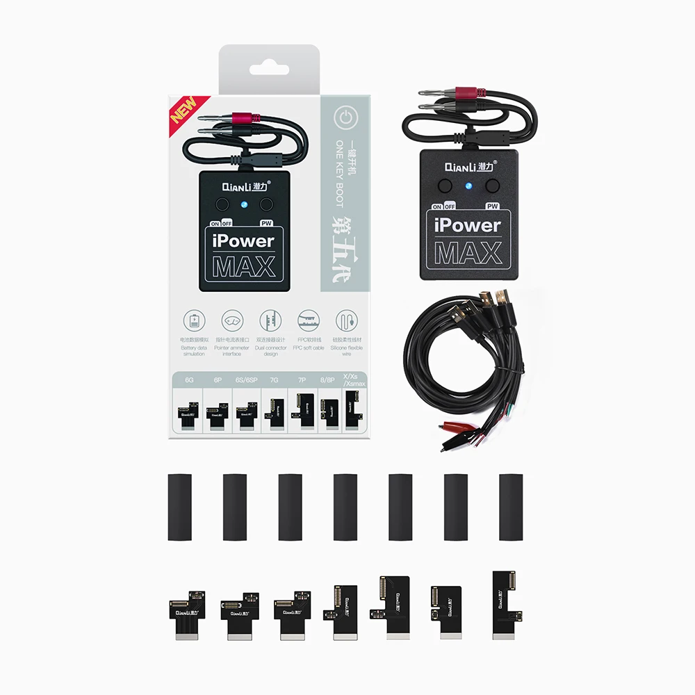 Qianli Professional Power Supply iPower MAX Test Cable DC Power Control Test Cable for iPhone 6/6P/6S/6SP/7G/7P/8G/8P/X XS XSMAX
Qianli Professional Power Supply iPower MAX Test Cable DC Power Control Test Cable for iPhone 6/6P/6S/6SP/7G/7P/8G/8P/X XS XSMAX