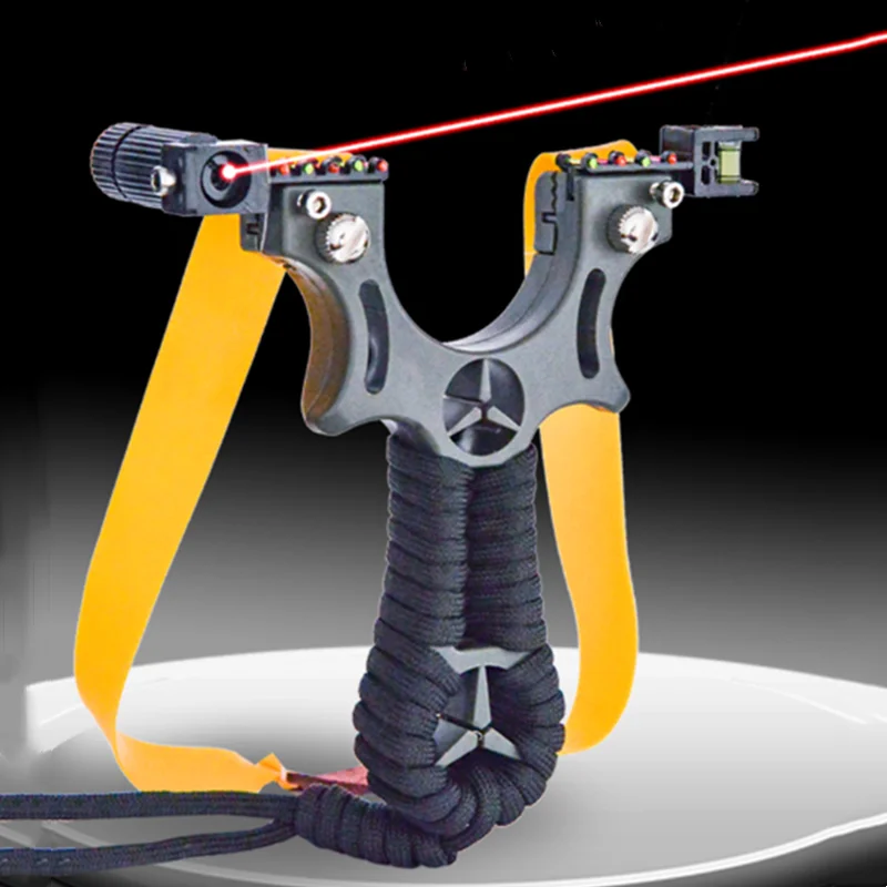 A Laser Aiming Slingshot Equipped with a Spirit Level for Outdoor Sports Hunting with High-power Slingshot Catapults 2020 New
A Laser Aiming Slingshot Equipped with a Spirit Level for Outdoor Sports Hunting with High-power Slingshot Catapults 2020 New