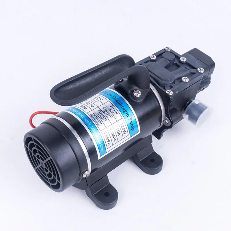 DC 12V 120W 130PSI 10L/Min Energy Saving High Water High Pressure Diaphragm Self Priming Pump Pressure Switch Type Pump
DC 12V 120W 130PSI 10L/Min Energy Saving High Water High Pressure Diaphragm Self Priming Pump Pressure Switch Type Pump