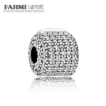 FAHMI 100% 925 sterling silver 1:1 Genuine Gem 791873CZ PAV BARREL CLIP with cubic zirconia and black enamel Fit DIY Bracelet 
FAHMI 100% 925 sterling silver 1:1 Genuine Gem 791873CZ PAV BARREL CLIP with cubic zirconia and black enamel Fit DIY Bracelet