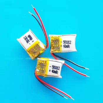 3 pcs 3.7V 40mAh 501012 Lipo lithium polymer rechargeable battery for MP3 GPS bluetooth headset video pen smart band 5x10x12mm
3 pcs 3.7V 40mAh 501012 Lipo lithium polymer rechargeable battery for MP3 GPS bluetooth headset video pen smart band 5x10x12mm