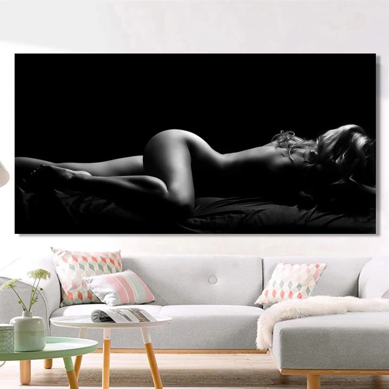 Сексуальная Женская художественная настенная живопись современные плакаты