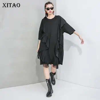 XITAO Europe Women Dress Sense of Design Black Pullover Patchwork Loose Personality 2020 Summer Fashion Damp Dress XJ4423
XITAO Europe Women Dress Sense of Design Black Pullover Patchwork Loose Personality 2020 Summer Fashion Damp Dress XJ4423