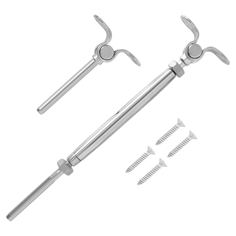 5 Set Of Stainless Steel Deck Toggle Tensioners for 3/16 inch Cable Railing System
5 Set Of Stainless Steel Deck Toggle Tensioners for 3/16 inch Cable Railing System