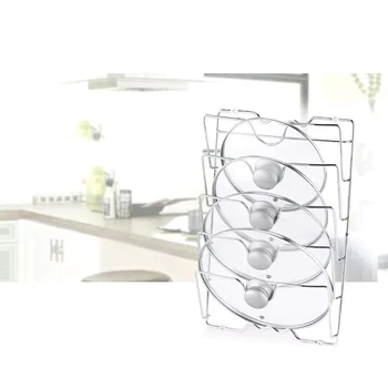 Stainless Steel Cover Pot Holder Pan&Cutting Board Holder Organizer For Kitchen Five-Layer Pot Lid Rack Wall Hanging
Stainless Steel Cover Pot Holder Pan&Cutting Board Holder Organizer For Kitchen Five-Layer Pot Lid Rack Wall Hanging