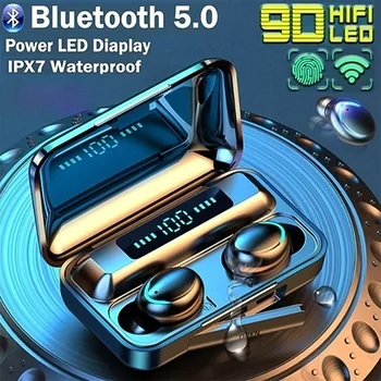 F9-6 TWS Bluetooth 5.0 In-ear Earphone Touch Control Wireless Earphones With Led Display Charging Case IPX7 Waterproof Ear phone
F9-6 TWS Bluetooth 5.0 In-ear Earphone Touch Control Wireless Earphones With Led Display Charging Case IPX7 Waterproof Ear phone
