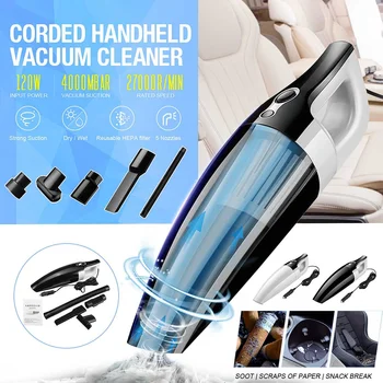 120W Cordless Wireless / Wire Car Vacuum cleaner Vacuuming Automobile Auto Portable Handheld Vacuum Cleaner Wet Dry Home Use
120W Cordless Wireless / Wire Car Vacuum cleaner Vacuuming Automobile Auto Portable Handheld Vacuum Cleaner Wet Dry Home Use