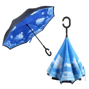 Inverted Double - layer Umbrella Foldable Windproof UV Protection for Car Outdoor C - shaped Handle
Inverted Double - layer Umbrella Foldable Windproof UV Protection for Car Outdoor C - shaped Handle