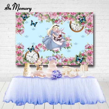 InMemory Flowers Butterfly Girls Birthday Party Backgrounds Alice In Wonderland Rabbit Spring Photography Backdrop Custom
InMemory Flowers Butterfly Girls Birthday Party Backgrounds Alice In Wonderland Rabbit Spring Photography Backdrop Custom