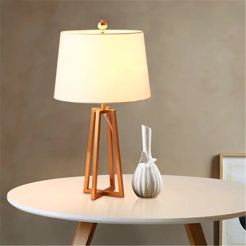 led table lights office decor cloth lampshade desk lamps bedroom