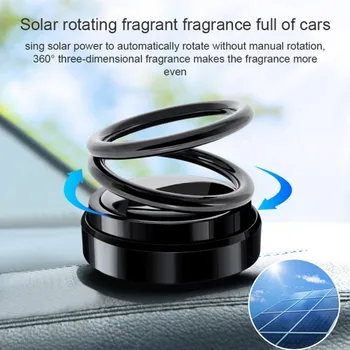 Aromatherapy Double Ring Rotation Automobile Suspended Solar 360 ° Rotation Perfume Car Air Freshener Fragrance Car Decoration
Aromatherapy Double Ring Rotation Automobile Suspended Solar 360 ° Rotation Perfume Car Air Freshener Fragrance Car Decoration
