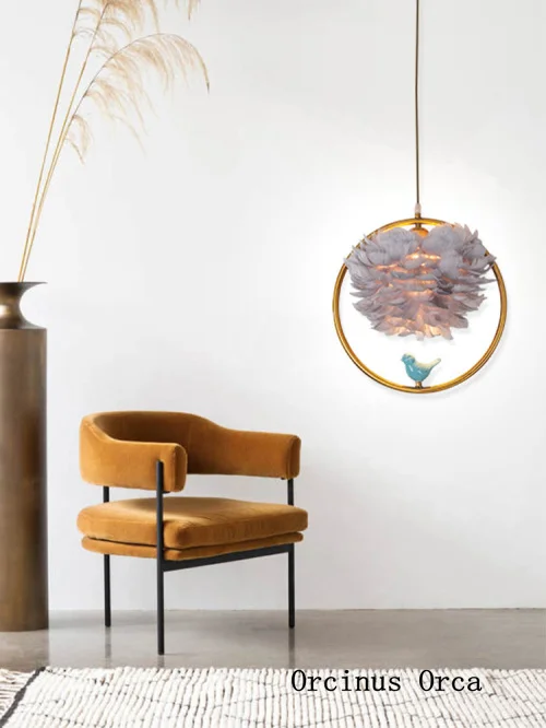 Nordic cartoon bird chandelier corridor girls bedside lamp modern creative white feather single-headed Chandelier
Nordic cartoon bird chandelier corridor girls bedside lamp modern creative white feather single-headed Chandelier