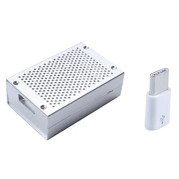 1x USB Type C 3.1 Male to Micro-USB 2.0 5 Pin Data Adapter & 1x Metal Enclosure Protective Box Case for Raspberry Pi 4
1x USB Type C 3.1 Male to Micro-USB 2.0 5 Pin Data Adapter & 1x Metal Enclosure Protective Box Case for Raspberry Pi 4