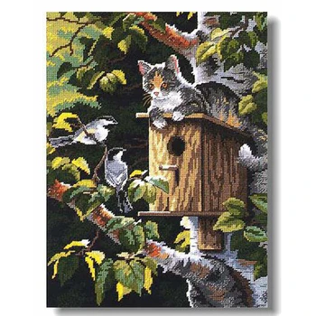 High Quality Counted Cross Stitches Kit The Animal Of Cat On Birdhouse The Bird On Tree Free Landscape Shipping
High Quality Counted Cross Stitches Kit The Animal Of Cat On Birdhouse The Bird On Tree Free Landscape Shipping