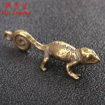 Antique Bronze Tropical Desert Animal Lizard Statue Retro Brass Chameleon Figures Ornaments Desk Decorations Keychains Pendants
Antique Bronze Tropical Desert Animal Lizard Statue Retro Brass Chameleon Figures Ornaments Desk Decorations Keychains Pendants