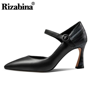 RIZABINA Women High Heels Genuine Leather Party Pumps Mixed Colors Buckle High Quality Shoes Women Wedding Dating Size 34-39
RIZABINA Women High Heels Genuine Leather Party Pumps Mixed Colors Buckle High Quality Shoes Women Wedding Dating Size 34-39