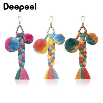 Deepeel 1pc 21cm Manual Braided Bohemia Tassel Pendant Sanp Clasp Hook Buckles Bags Keychain Hang DIY Craft Hardware Decor TF003
Deepeel 1pc 21cm Manual Braided Bohemia Tassel Pendant Sanp Clasp Hook Buckles Bags Keychain Hang DIY Craft Hardware Decor TF003