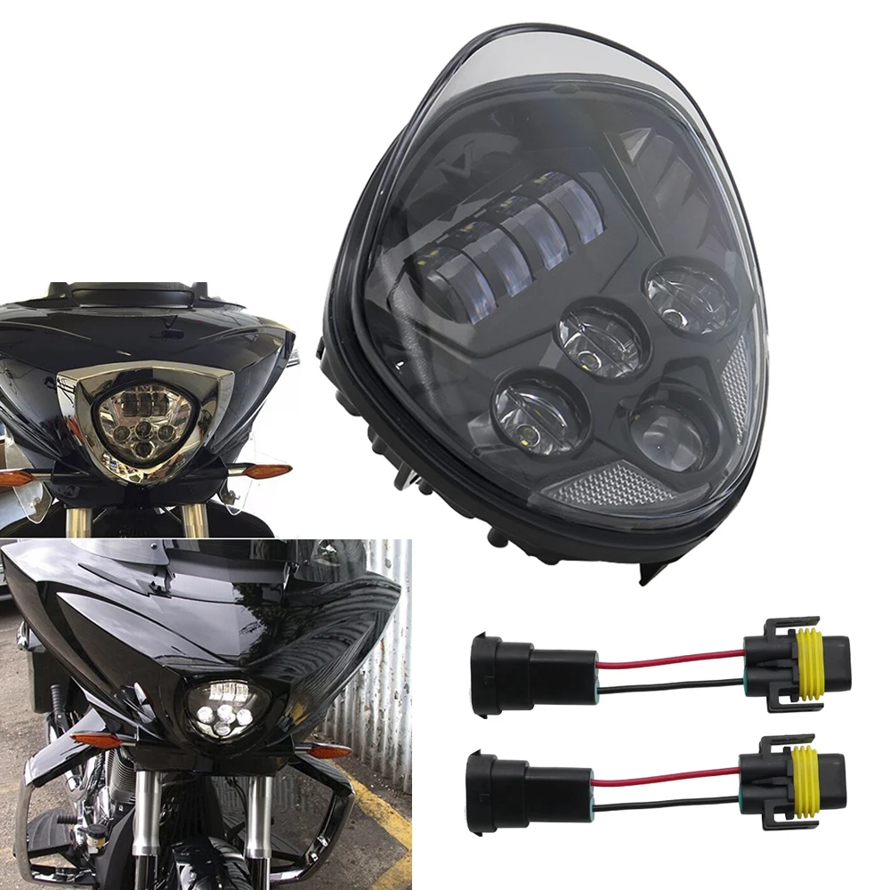Waterproof 60W LED Headlight for Victory Motorcycle 2007-2015 Touring and Bagger with Bullet Style Headlight
Waterproof 60W LED Headlight for Victory Motorcycle 2007-2015 Touring and Bagger with Bullet Style Headlight