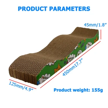 Cat Kitten Paper Cardboard S-Shaped Corrugated Scratch Board Pad Scratcher Bed Mat Claws Care Grinding Nails Scratching Toys Cat
Cat Kitten Paper Cardboard S-Shaped Corrugated Scratch Board Pad Scratcher Bed Mat Claws Care Grinding Nails Scratching Toys Cat