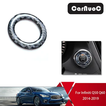 Car Interior Styling Carbon Fiber Sticker Engine Start Stop Button Ring Cover Trim For Infiniti Q50 Q60 2014-2020
Car Interior Styling Carbon Fiber Sticker Engine Start Stop Button Ring Cover Trim For Infiniti Q50 Q60 2014-2020