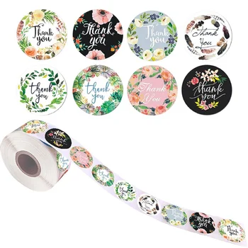 500pcs/roll Round Floral Thank You Stickers Scrapbooking For Package Seal Labels Custom Sticker Decoration Wedding Sticker
500pcs/roll Round Floral Thank You Stickers Scrapbooking For Package Seal Labels Custom Sticker Decoration Wedding Sticker