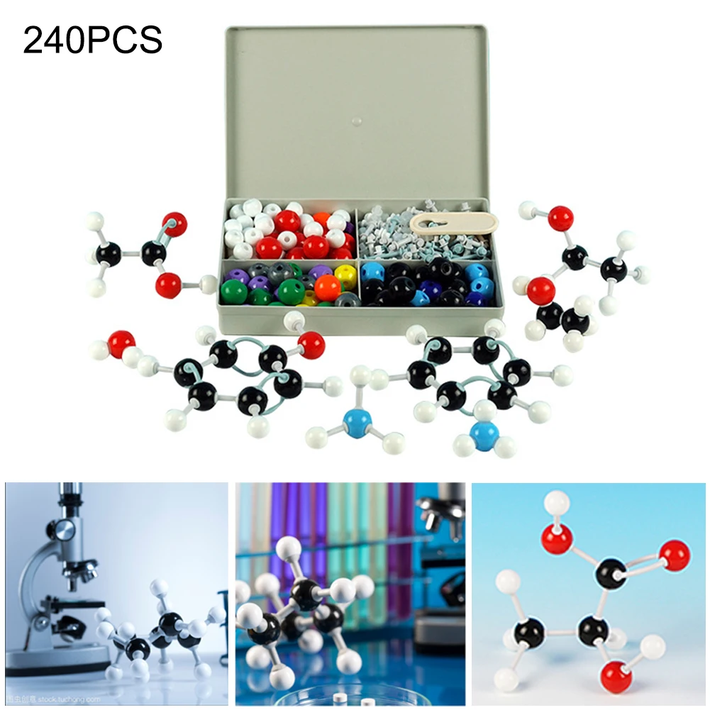 240 Pcs General Scientific Chemistry Atom Molecular Models Kit Set Children Educational Model Set l for teacher & students
240 Pcs General Scientific Chemistry Atom Molecular Models Kit Set Children Educational Model Set l for teacher & students