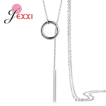 New Luxury Brand Long Women Creative Design 925 Sterling Silver Pendant Necklaces Geometric Triangle Shape Cubic Zircon Jewelry 
New Luxury Brand Long Women Creative Design 925 Sterling Silver Pendant Necklaces Geometric Triangle Shape Cubic Zircon Jewelry