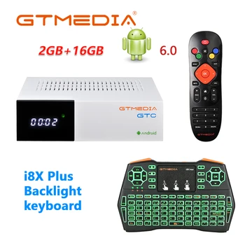 GTMEDIA GTC Receptor I8X plus teclado gaming 4k Laptop DVB-S2 DVB-C DVB-T2 android TV Smart BOX Satellite TV Receiver decorder
GTMEDIA GTC Receptor I8X plus teclado gaming 4k Laptop DVB-S2 DVB-C DVB-T2 android TV Smart BOX Satellite TV Receiver decorder