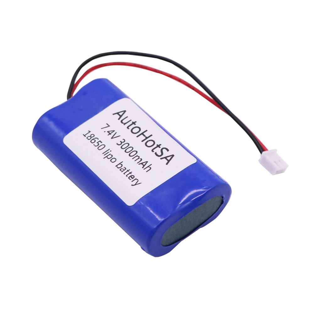 

Upgrade 7.4V 3000mah 18650 Lipo battery XH2.54-2P connector 7.4V high quality 18650-2S lithium battery for RC toys accessories